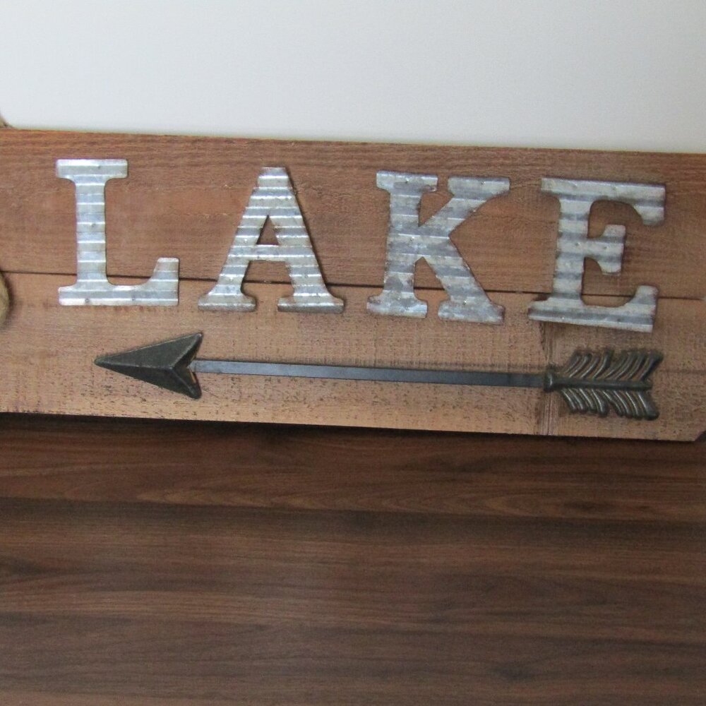 Rustic Lake Sign